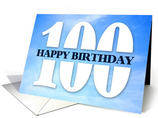 Blue Skies Happy Birthday 100 card (1735250)