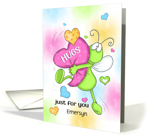 Thinking of You Bug Hugs Customized card (1735536)