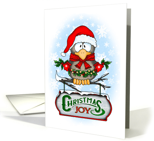 Christmas Joy Festive Owl and Sign card (1748026)