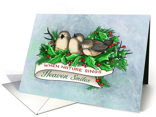 Nature Sings Christmas Birds card (1748040)