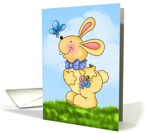 Sunny Bunny Butterfly Cheer card (1757538)