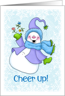 Cheer Up Dancing Snowman card