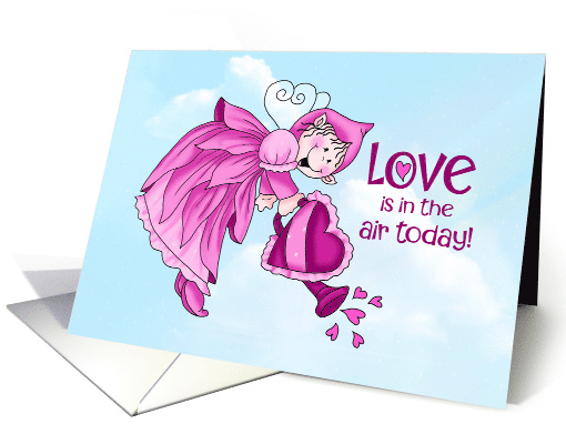 Love in the Air Flying Pink Fairy card (1757558)