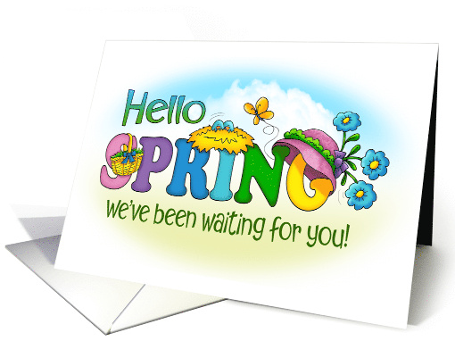 Waiting for Spring Hello card (1757564)