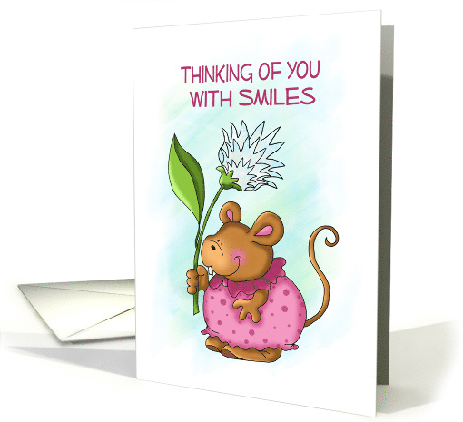 Thinking of You Smiling Mouse Friend card (1757566)