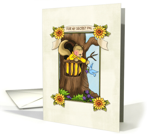 Secret Pal Squirrel in a Tree card (1796840)