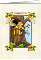 Secret Pal Squirrel in a Tree card