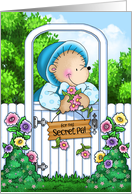 Secret Pal Garden Fence Hello card