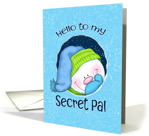 Secret Pal Snowman Hello card (1796874)