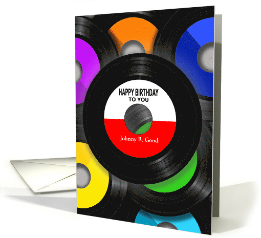 Custom Happy Birthday Vinyl Record card (1826458)