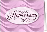 Pink Rippled Anniversary Congratulations card