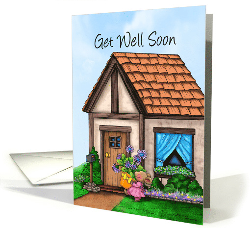 Get Well Cottage Flowers Mouse card (1826580)