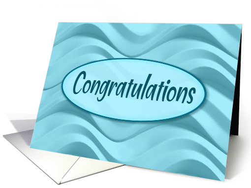 Blue Rippled Congratulations card (1826584)