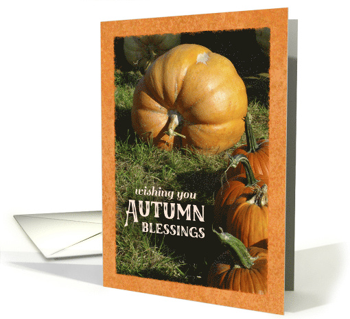 Autumn Wishes Pumpkin Blessings card (1879294)