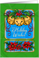 Christmas Holiday Framed Bells card