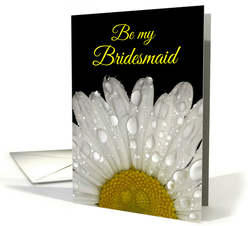 Bridesmaid Invitation - Montauk Daisy card (1421884)