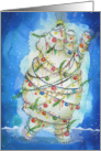 Polar Bear Decorated like Christmas Tree, Your Turn This Year card