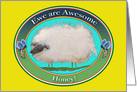 EWE are Awesome Honey! Congratulations Graduation Sheep Art card