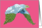 Romantic Original Art Eagle in the Sky for you! Magenta card