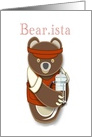 Birthday for a Server Barista! Bear card