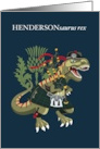 HENDERSONsaurus Rex Scotland Ireland Family Tartan Henderson card