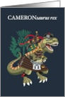 CAMERONsaurus Rex Scotland Ireland Cameron Erract Clan Family Tartan card