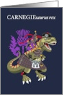 CARNEGIE saurus Rex Scotland Ireland Carnegie family Clan Tartan card