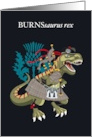 BURNSsaurus Rex Scotland Ireland Robbie Burns family Clan Tartan card