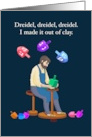 Chanukah Hanukkah Holiday Clay Maker Song Game Dreidel Dreidel Dreidel card
