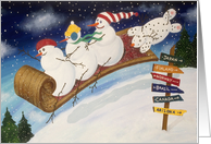 Snowmen on Sleigh...