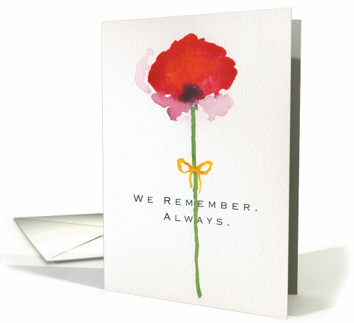 Remembrance Day, Poppy, Veterans Day November 11 card (1409092)