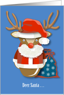 Deer Santa...! Fun...