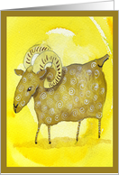 Aries Zodiac Horoscope Ram Birthday March 21 – April 19 card