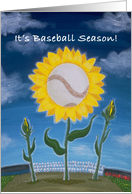 Spring Sunflower for your Favorite Sports fan! It’s Baseball Season! card