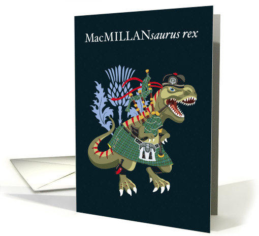 MacMILLANsaurus Rex Scotland Ireland Tartan MacMillan... (1690998)