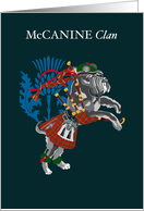 McCANINE Clan Dog Terrier Tartan Day card