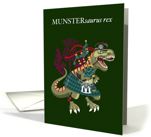 Clanosaurus Rex MUNSTERsaurus rex Munster Plaid Irish... (1703324)