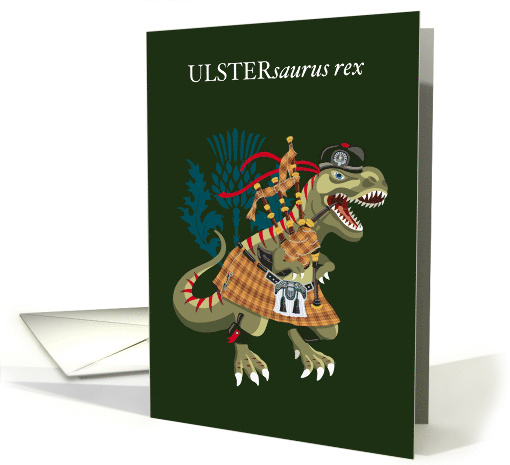 Clanosaurus Rex ULSTERsaurus rex Ulster Plaid Irish... (1703326)