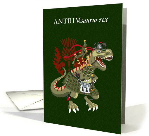 Clanosaurus Rex ANTRIMsaurus rex Antrim Plaid Irish... (1703362)