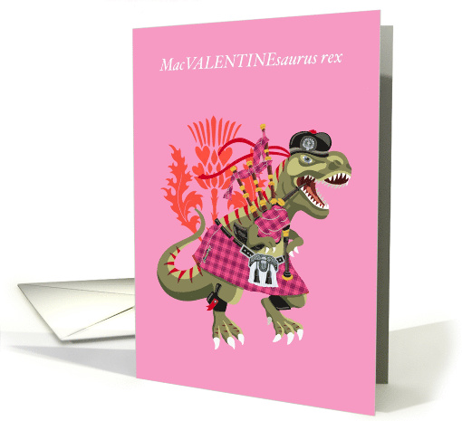 Clanosaurus Rex MacVALENTINEsaurus Valentines Day Tartan... (1725084)