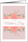 Happy Mother’s Day with Pastel Pink Roses card