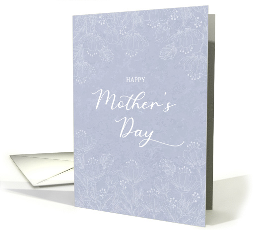 Happy Mother's Day with White Flowers card (1915996)