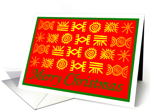 Christmas card with West African Adinkra symbols card (1406150)