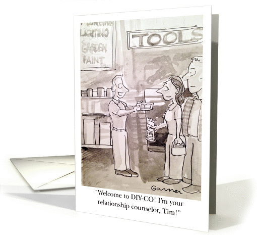 Funny Anniversary Cartoon - DIY Marriage Counseling card (1398996)