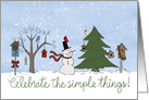 Celebrate the simple things Christmas card