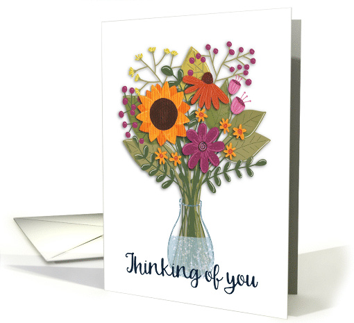 Thinking of You Bouquet of Flowers card (1798044)