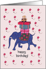 Happy Birthday Elephant & Gifts card