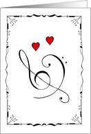 Music and Romance card