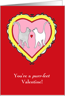 Cuddly Cats Valentine’s Day Card