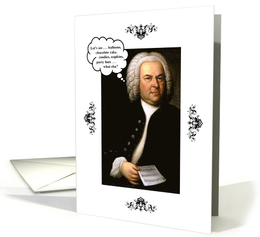 Johann Sebastian Bach Music Exam Congratulations card (1412160)